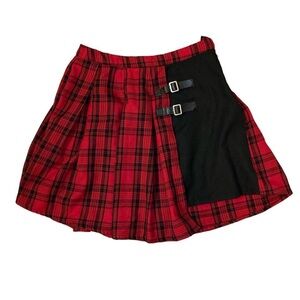 Goth plaid skirt
